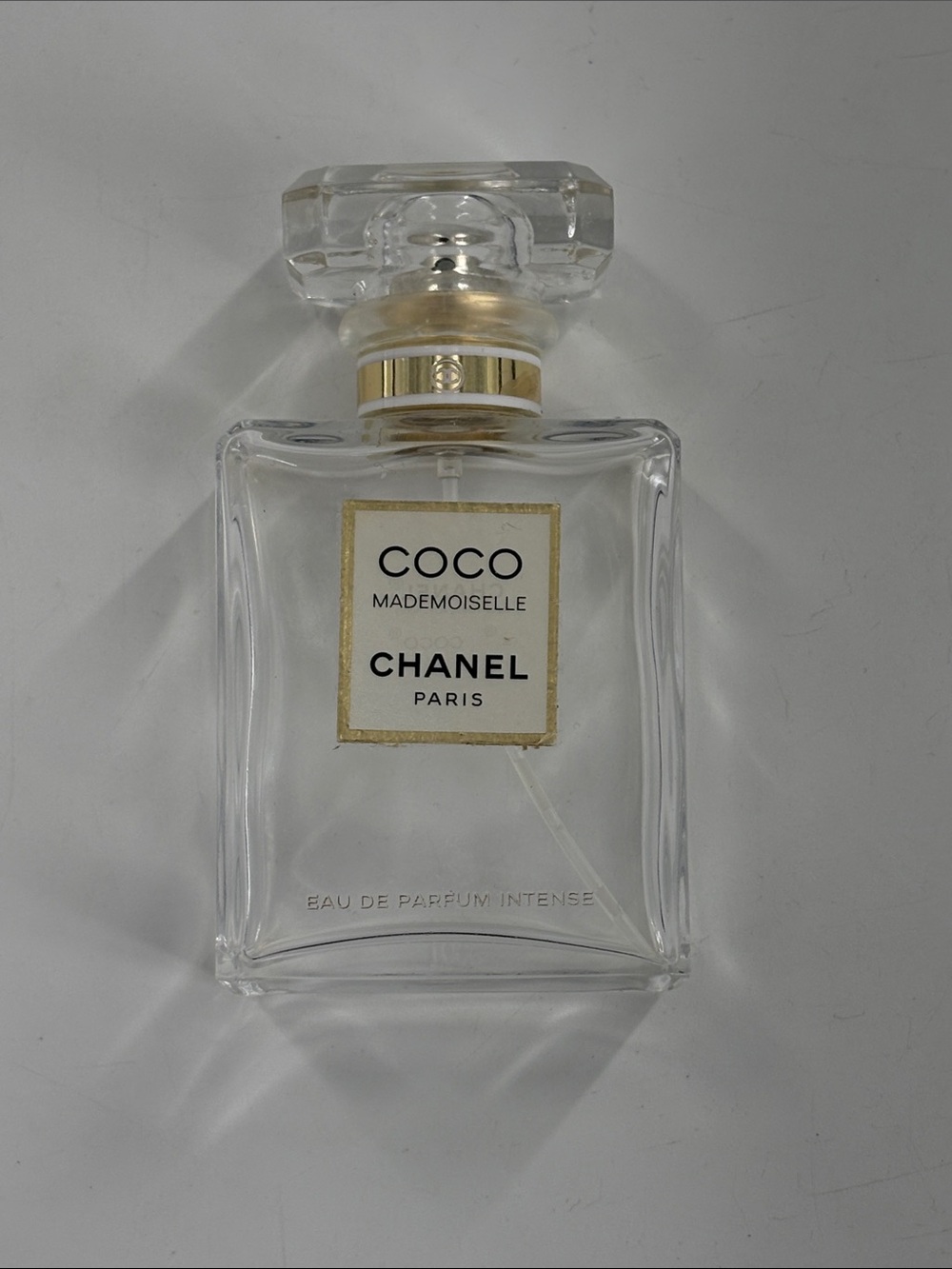 CHANEL Coco Mademoiselle Clear and Gold Bottle